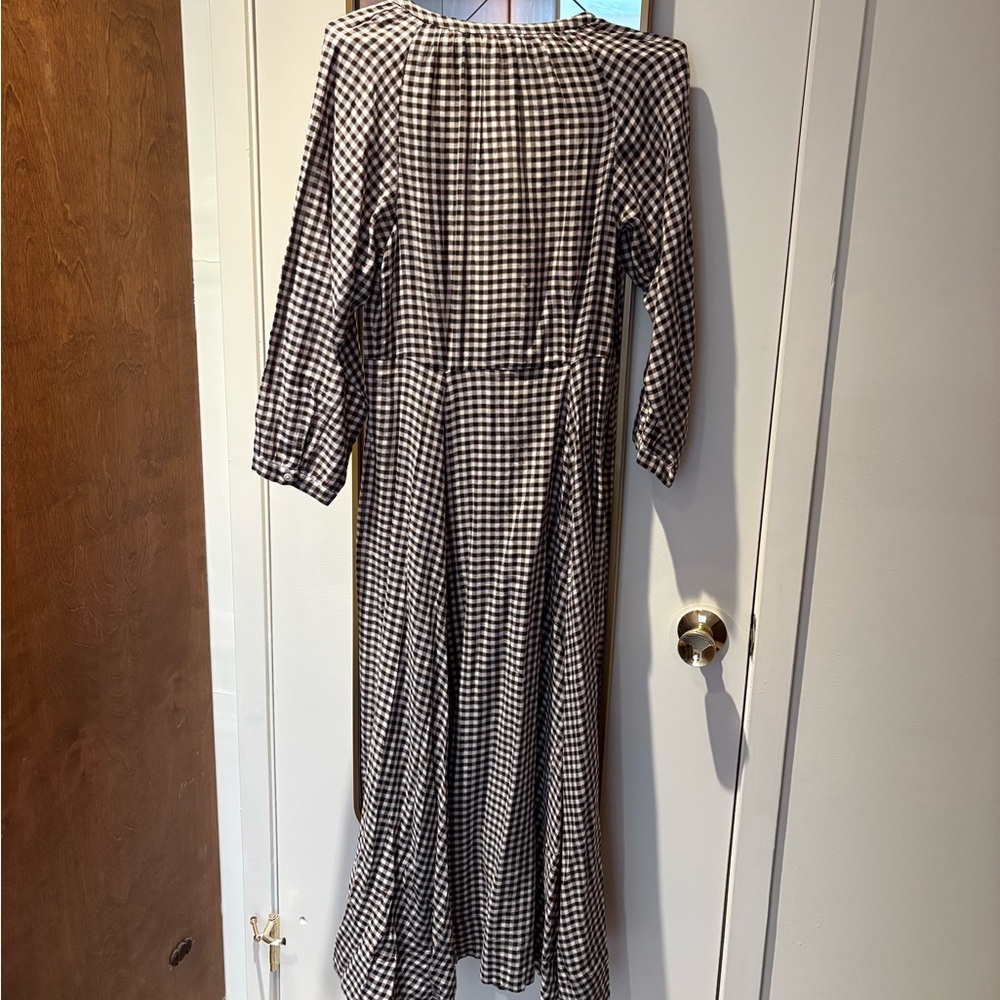 NWT DOEN MADELAINE DRESS IN DELPHINE PLAID - Picture 4 of 6